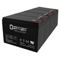 Mighty Max Battery 12V 10Ah Scooter Battery Replaces Werker WKA12-10F2 WKA12-10 F2 4 Pack ML10-12MP4210779